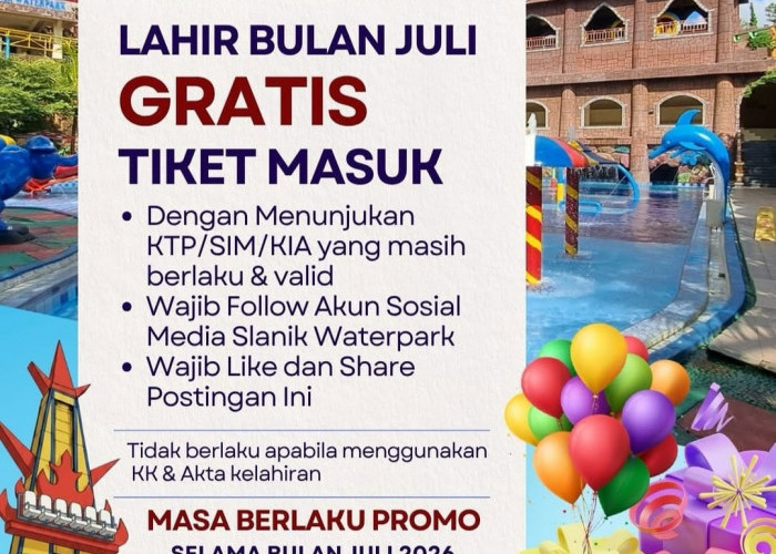 Jangan Sampai Lewat, Liburan Gratis di Slanik Waterpark Spesial Bagi yang Ulang Tahun Bulan Juli