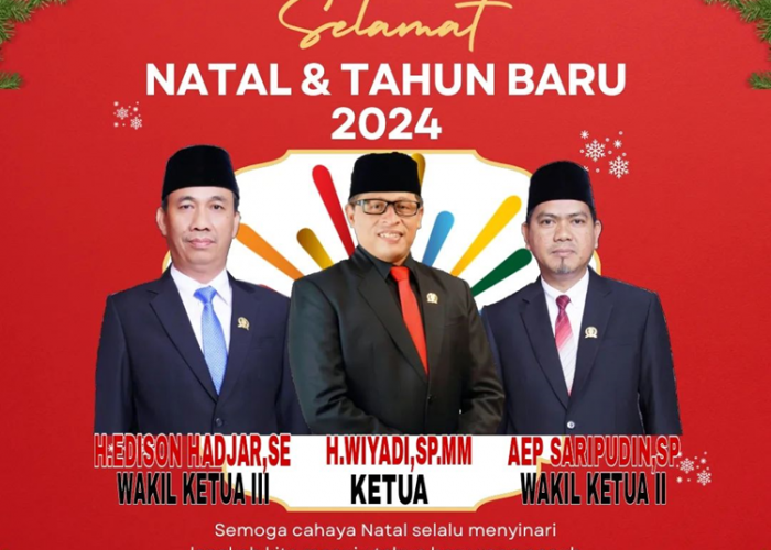 DPRD Kota Bandar Lampung: Selamat Natal dan Tahun Baru 2024