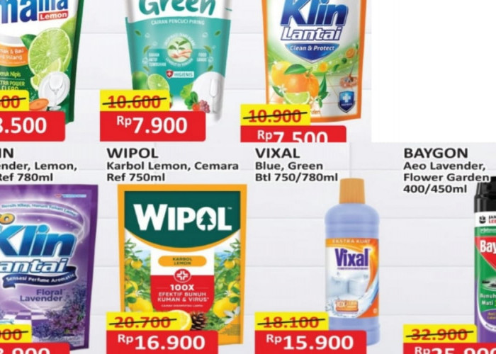 Promo Home Care Alfamart Spesial Produk Sabun Pencuci Piring dan Pembersih Lantai, Penawaran Hanya 3 Hari!