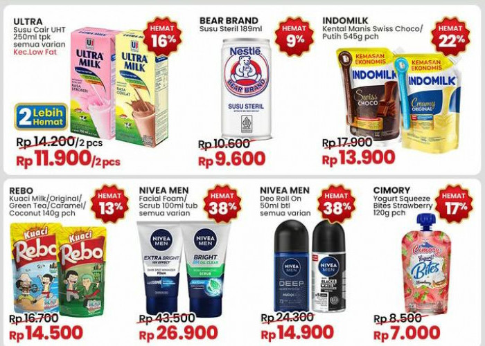 Promo Indomaret Paling Murah Awal Tahun, Rabu 8 Januari 2025, Dapatkan Diskon Hemat Susu Cair Rp 11 Ribu 2 Pcs