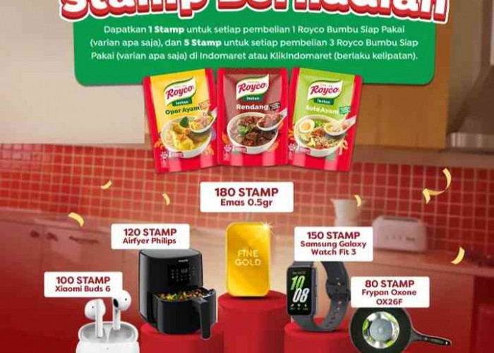 Update Promo Indomaret Royco Januari–Maret 2026: Kumpulkan Stamp, Tukar Emas hingga Smartwatch