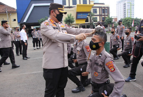 Polresta Bandar Lampung Sambut Bintara Remaja, Begini Pesan Kapolresta