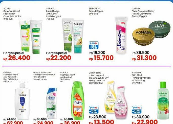 Promo Indomaret Spesial Kebutuhan Pribadi, Ada Diskon Hemat Perawatan Tubuh Glowing Mulai Rp 13 Ribu 