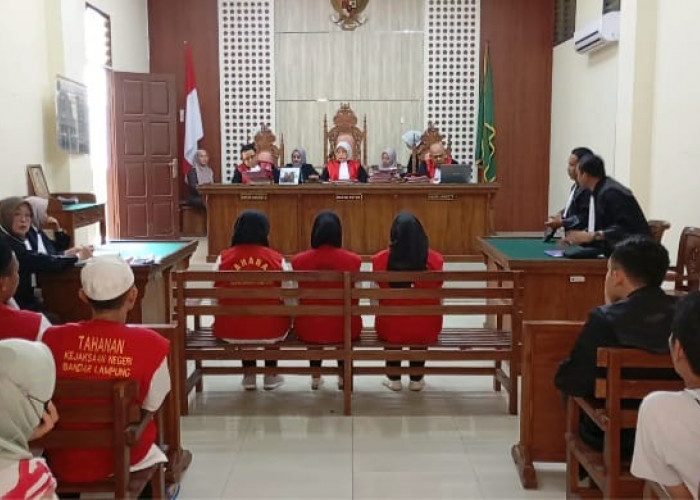 3 Wanita Asal Bandar Lampung yang Terlibat TPPO via MiChat Dituntut 6,5 Tahun Penjara