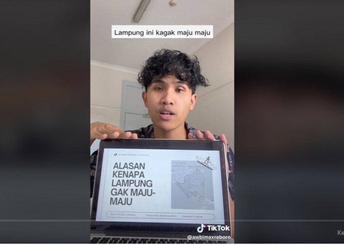 Viral, Mahasiswa Unggah VT Sebut Lampung Tak Maju-maju Dengan Bahasa Menohok