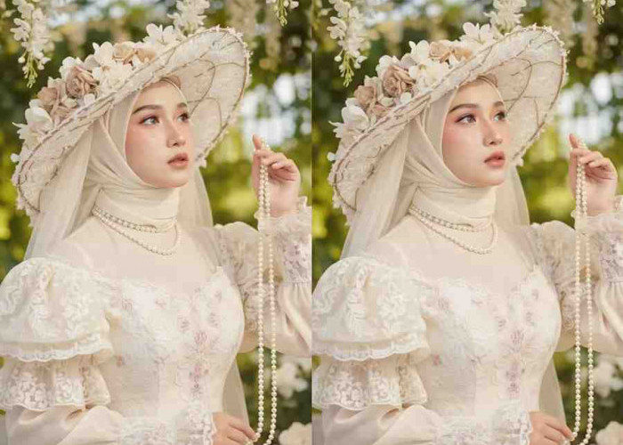 Prompt Gemini AI Hadirkan Potret Romantis Bernuansa Vintage, Wanita Berhijab Tampil Anggun bak Lukisan Klasik