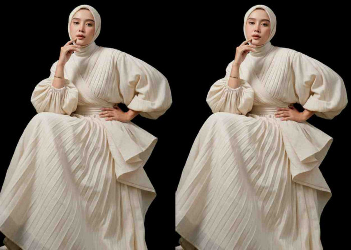 Hasil Gemini AI Ini Bikin Kaget! Potret Editorial Elegan, Model Berhijab Tampil Seperti Haute Couture Icon!