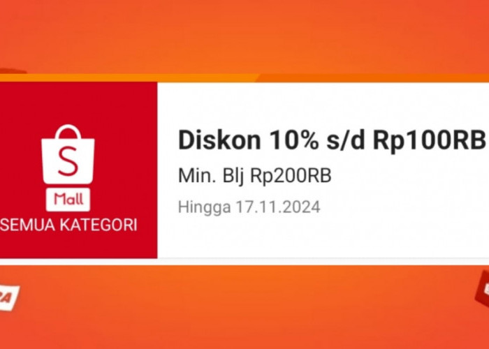 Hemat Seminggu! Klaim Voucher Diskon Hingga Rp100 Ribu Untuk Semua Kategori Produk Shopee Mall