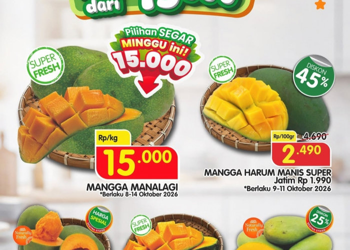 Serbu Promo Pesta Mangga Superindo, Diskon Hingga 45 Persen, Cek Katalog Lengkapnya di Sini