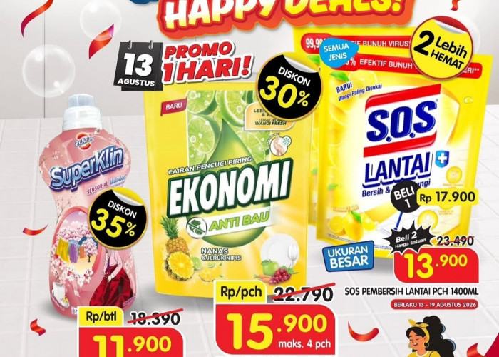 Tinggal Hitungan Jam, Serbu Promo 1 Hari Superindo Kebutuhan Rumah Tangga, Diskon Hingga 35 Persen