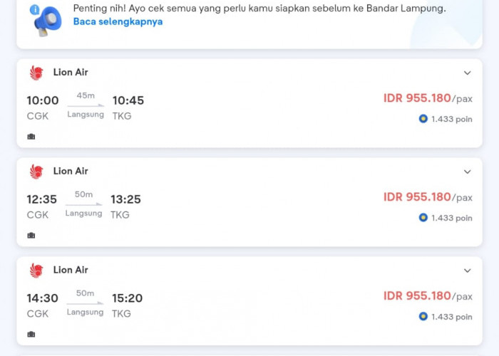 Waduh! Penerbangan Tarif Lion Air Diduga Langgar Batas Atas