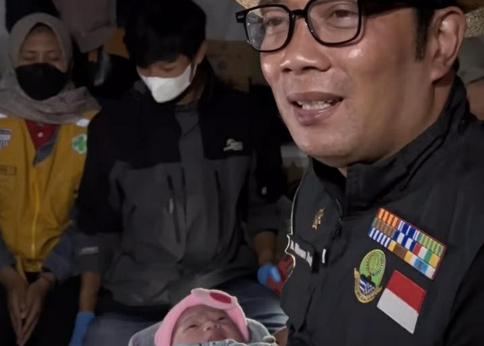 Bayi Lahir di Tenda Pengungsian Gempa Cianjur, Ridwan Kamil Beri Nama Gempita Shalihah Kamil