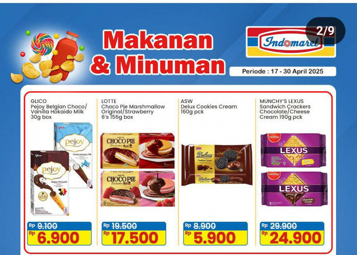 Serbu Murah! Promo Indomaret Spesial Cemilan Makanan Minuman, Cek Rincian Diskonnya