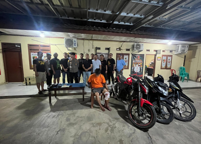 Ditangkap di Lamsel, Residivis Curanmor Tulang Bawang Dihadiahi Timah Panas Polisi