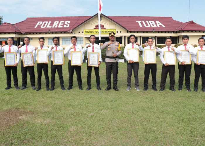 Ungkap 101,12 Gram Sabu, 11 Polisi di Tulang Bawang Dapat Penghargaan