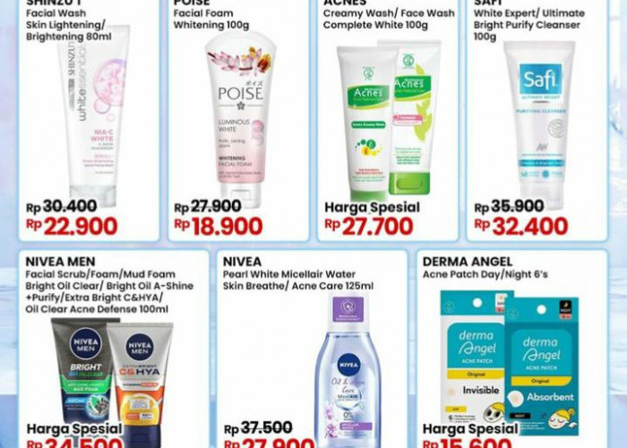 Promo Indomaret Lampung Spesial Perawatan Wajah Glowing, Dapatkan Diskon Facial  Wash Mulai Rp  27 Ribu