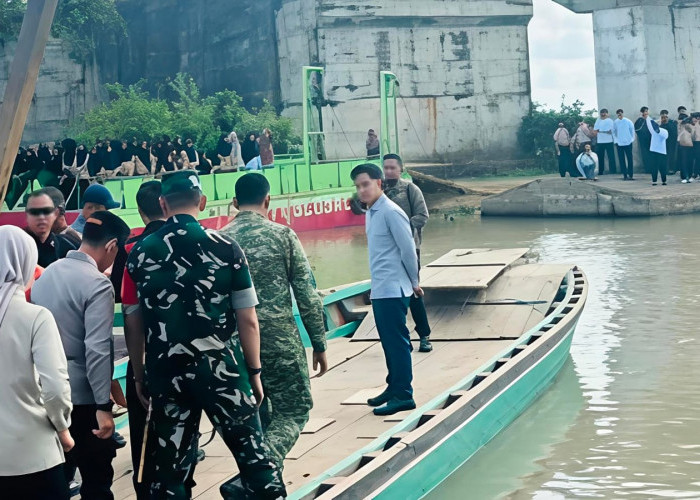 Sambangi Lampung Timur, Wapres Gibran Tinjau Langsung Pembangunan Jembatan Kali Pasir
