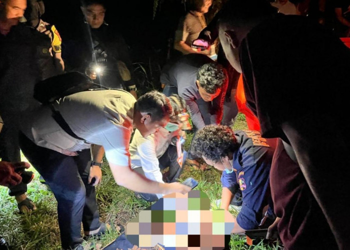 Lewat Layanan Call Center 110, Polres Lampura Evakuasi Penemuan Mayat di Perkebunan Sawit 