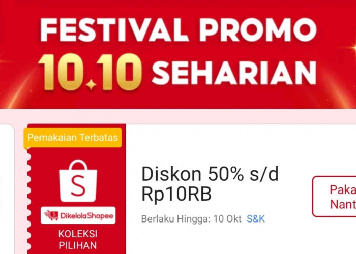 Diskon Belanja Hingga 50 Persen untuk Koleksi Pilihan di Promo Shopee Hari Ini, Klaim Sekarang!