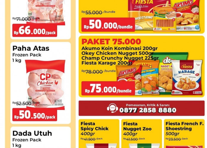 Promo Akhir Bulan Prima Freshmart dan Kios Unggas: Ayam Parting hingga Paket Olahan Frozen Food Banjir Diskon