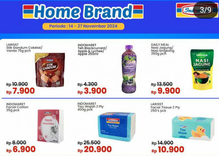 Nikmati Promo Home Brand Indomaret, Ada Diskon Nasi Jagung Rp 9 Ribu