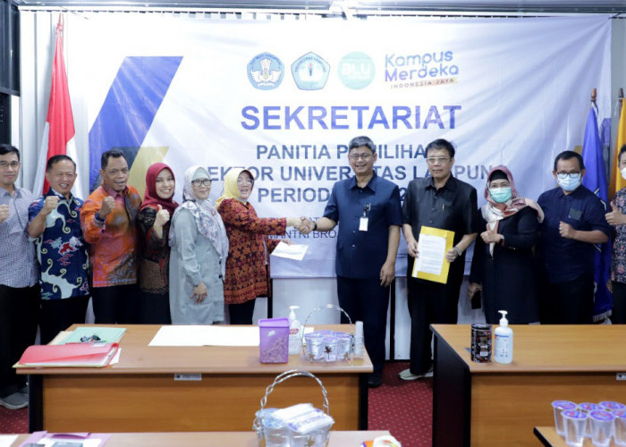 Pendaftaran Calon Rektor Universitas Lampung, Prof. Asep Sukohar Terakhir Kembalikan Berkas 