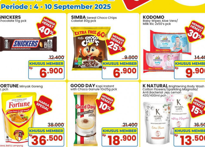 Promo Indomaret Khusus Member Harga Hemat, Diskon Cemilan Sampai Minuman Lebih Murah