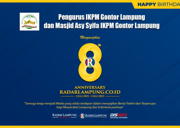 IKPM Cabang Lampung: Selamat Milad HUT ke 8 RadarLampung Online 