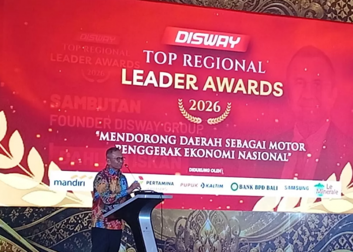 Disway Top Regional Leader Awards 2026, Dahlan: Bendungan Tak Berguna Jika Saluran Air Tak Dibangun