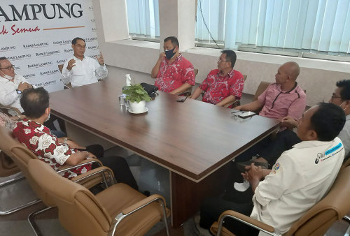 PSMTI Lampung Silaturahmi ke Radar Lampung