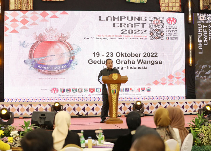 Penutupan Lampung Craft 2022, Gubernur Apresiasi Dekranasda 