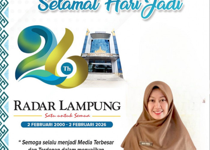 SMPN 38 BANDAR LAMPUNG MENGUCAPKAN SELAMAT HARI JADI RADAR LAMPUNG KE 26