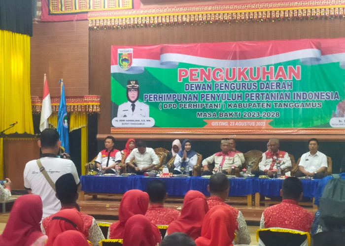 Lantik Pengurus Perhiptani Tanggamus Lampung, Bupati Dewi Handajani: Jalankan Tugas dengan Baik