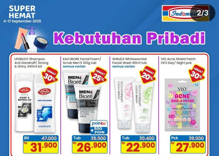 Promo Indomaret Khusus Belanja Kebutuhan Pribadi, Ada Diskon Minyak Wangi Hingga Shampo Hemat