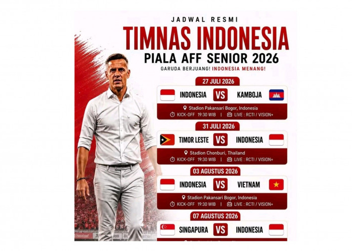 Jadwal Timnas Indonesia di Piala AFF 2026 usai Hajar Kamboja 5-1, Cek Tanggal Sekaligus Klasemen Grup