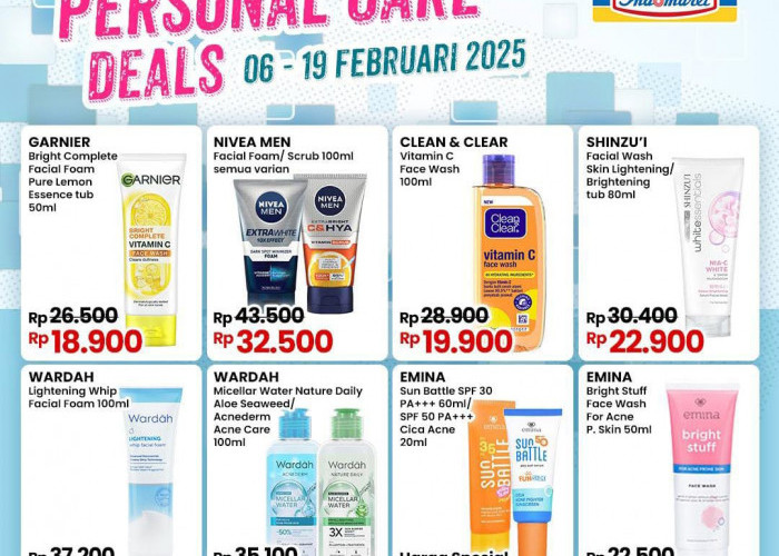 Promo Indomaret Spesial Perawatan Wajah, Ada Diskon Face Wash Vitamin C Rp 19.000