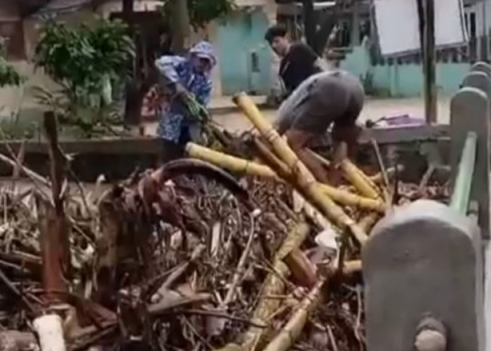 Banjir di Pringsewu Lampung, Personel BPBD Siaga di Lokasi Terdampak