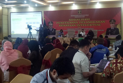 Kemenkumham Lampung Sosialisasi Tentang Pencegahan Pelanggaran Kekayaan Intelektual
