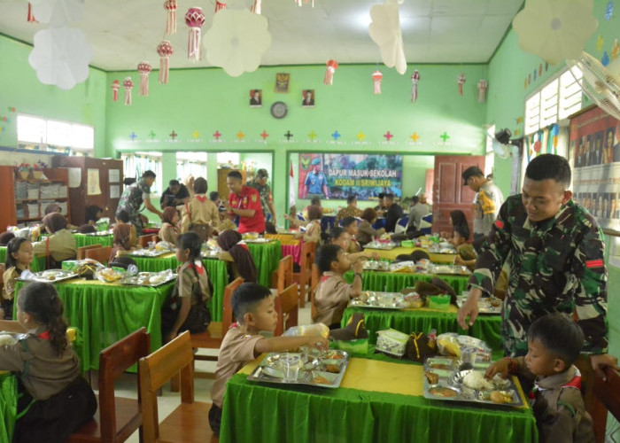 Turunkan Stunting, Kodim Tulang Bawang Bawa Program Dapur Masuk Sekolah