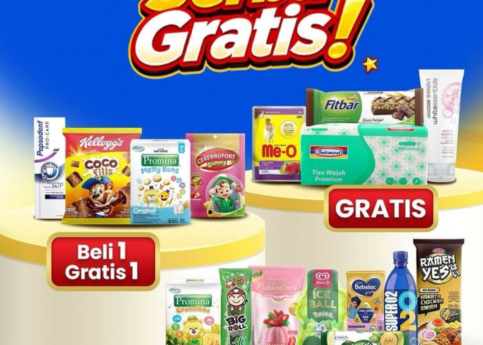 Katalog Promo Indomaret Hari Ini: Serba Gratis Beli 1 Gratis 1 dan Beli 2 Gratis 1