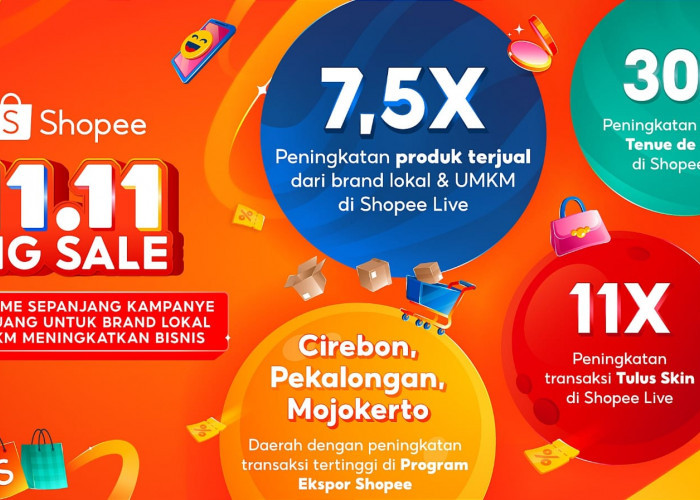 Shopee 11.11 Big Sale, Penjualan Brand Lokal dan UMKM Meningkat Hingga 7,5 Kali Lipat