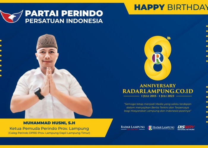 Muhammad Husni: Happy Anniversary Radar Lampung Online ke-8