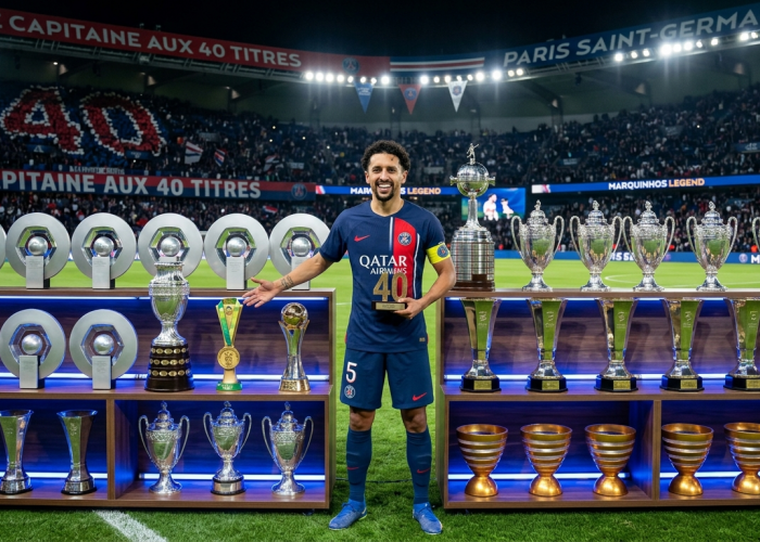 Koleksi 40 Trofi Marquinhos: Bukti Dominasi Mutlak Sang Benteng Terakhir Paris Saint-Germain di Eropa