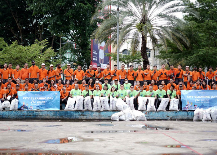 Novotel Lampung Kampanyekan No More Single Use Plastic lewat City Cleaning Day 
