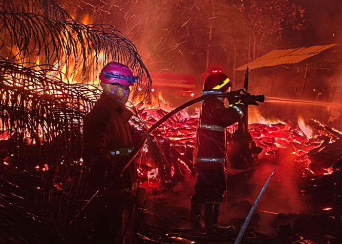 Tobong Arang di Mesuji Terbakar Tengah Malam, Kerugian Capai Rp50 Juta