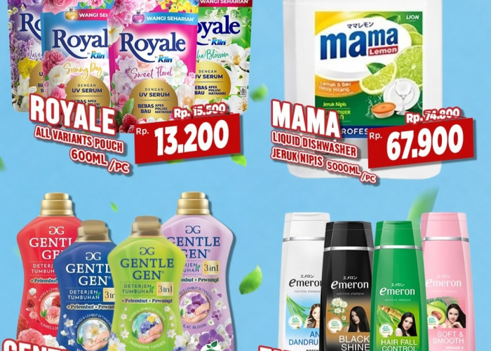 Promo Spesial Agustus Ceria di Chandra Superstore, Royale SoKlin hingga Mama Lemon Harga Super Hemat