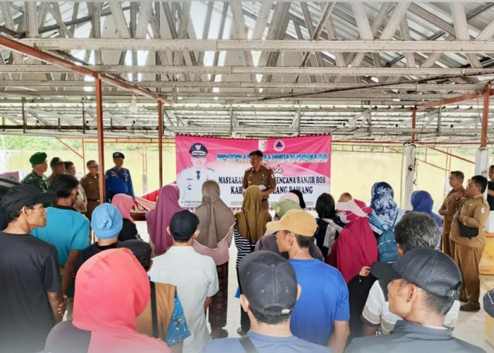 Korban Banjir Rob di Tulang Bawang Dapat Bantuan Pemerintah Daerah, Begini Pesan Pj. Bupati