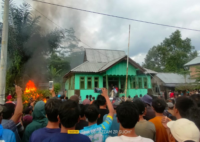 Soal Harimau Sumatera, Kantor TNBBS Resort Suoh Dibakar