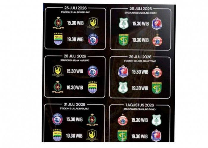 Rincian Jadwal Lengkap Piala Presiden 2026, Persebaya Kalahkan Persija Skor 1-0