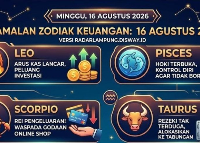 Ini Ramalan Keuangan Zodiak 16 Agustus 2026: Leo dan Pisces Hoki, Scorpio Wajib Rem Belanja Impulsif